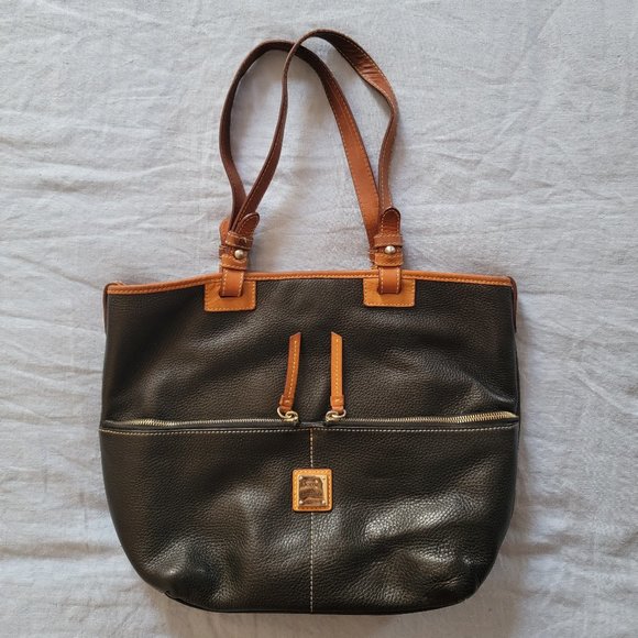 Dooney & Bourke Pebble Leather Tote Purse - Picture 1 of 5